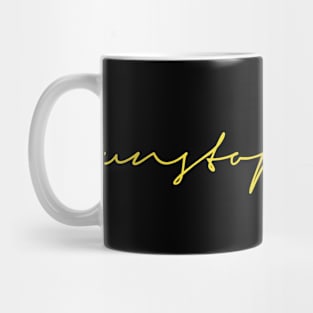 Unstoppable Cursive Mug